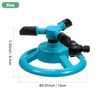 M METERXITY Lawn Sprinkler, 360 Degree Automatic Rotating Garden Water