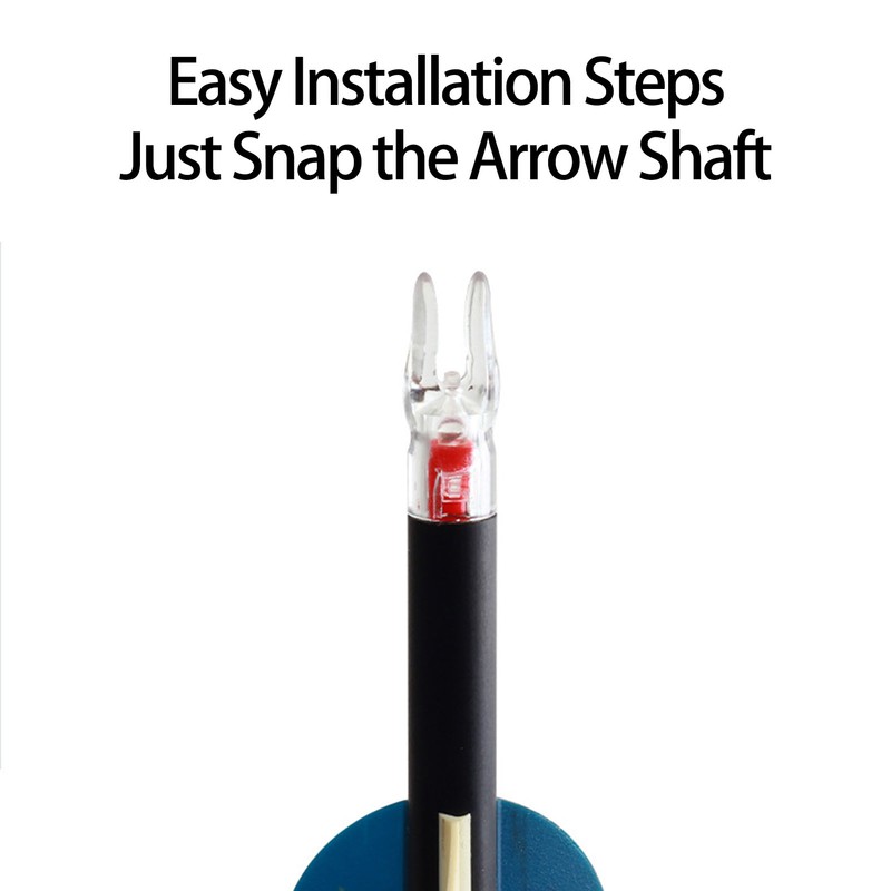 3PCS Lighted Nocks for Arrows Automatic Lighting 6.2mm Internal Diameter