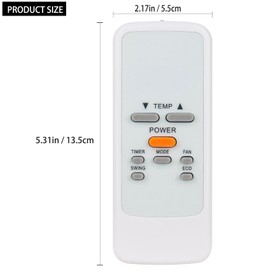 Allimity R031D Replacement Remote Compatible with Carrier/Midea/Koryo AC Air Conditioner R031E