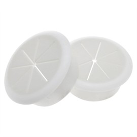 Xhziy 2 inch (50 mm) Desktop Lead Loop Wire Cable Hole Cover Desk Cord Hole Cover Suitable for Office PC Desktop Cable Cover White -2PCS