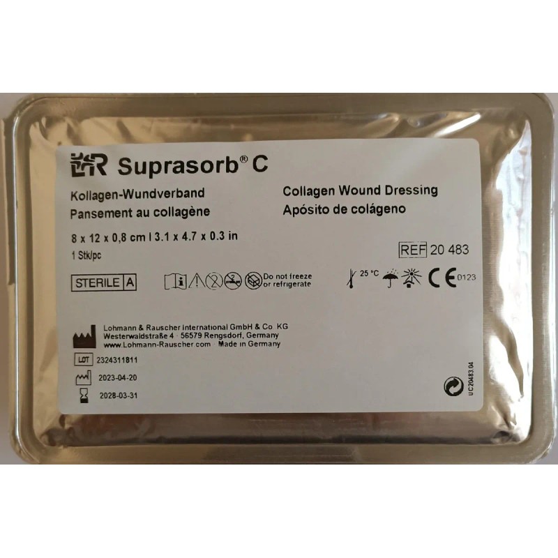 Suprasorb C 8x12 Apósito De Colágeno (1 Pza) Blanco