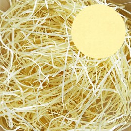 Paper Washer, Wrapping Material, Cushioning Material; 45 Colors to Choose from; Made in Japan; 0.1 inch (3 mm) Width 17.6 oz (500 g) (01 Lemon) Paper Cushion, Cute