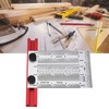T Rule Stainless Steel Silver Scribing Ruler Woodworking Measuring Tool