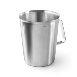 Lacor - 62742 - Messbecher, Flüssigkeitsmessgerät, Edelstahl, BPA-frei, 15 cm, 2 l