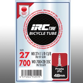 IRC Bicycle Tube 700x28 – C 仏式 48 mm Valve 28946j