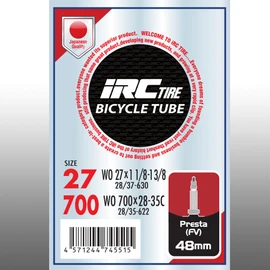 IRC Bicycle Tube 700x28 – C 仏式 48 mm Valve 28946j