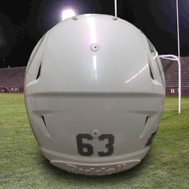 Helmet Number Decals (Football, Lacrosse, Hockey, Baseball, Softball) Blue Stickers (1.5 Inch Tall)