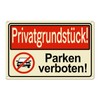 Goodvia Parken Verboten Sign, Metal, Aluminium, 30 x 20 cm,