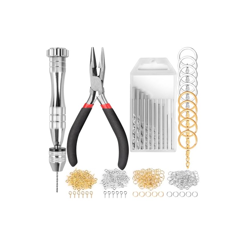 LEOBRO Hand Drill, 222 PCS Pin Vise Hand Drill with