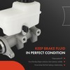 A-Premium Brake Master Cylinder with Reservoir and Sensor Compatible with