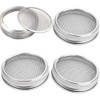 4 Pack Strainer Mesh Lids 316 Stainless Steel WIDE MOUTH