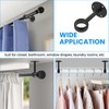 SDTC Tech 1-1/4 Inch Curtain Rod Ceiling-Mount Bracket Stainless Steel