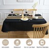 Arwllzz Black Table Cloth 100x140cm Dust-Proof Tablecloth Rectangular Washable Machine
