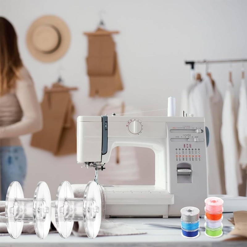 BTtime Household Sewing Machine Bobbin, 20 Pieces, Plastic, 11.5 mm,