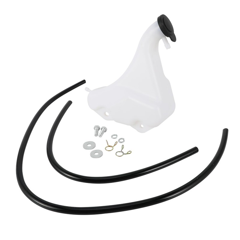 BIUGERCN ATV Coolant Tank Bottle with Oil Hoses Water Coolant