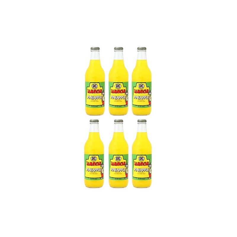 DG Genuine Jamaican - Pineapple Soda 12oz - 6-Pack