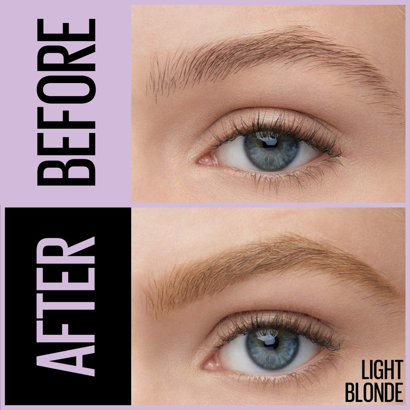 Maybelline Express Brow 2-In-1 Pencil and Powder Eyebrow Makeup, Light