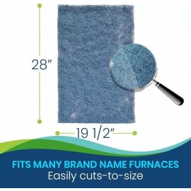 CoreCarbon 19.5 x 28 Natural Fiber Hog Hair Furnace Door Filter Media 19 1/2 x28