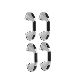 Suction Grab Bar with Safety Indicator - Grab Bar with Non-Slip Grip - Removable Suction Shower Handle - Wall Bar - Chrome (4)