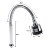 Mezcladora EcoFlux Hades Cuello Flexible 50cm Doble Comando Acabado Cromado