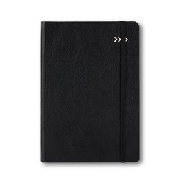 D.cover Lined Journal, Leather Hardcover - 192 Pages, Medium (5.2 x 7.5 inches), Elastic Band Closure, Thick 100 GSM Premium Paper, No Bleed