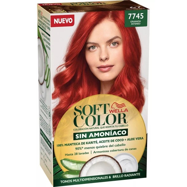 Wella Professionals Kit Tintura Wella Professionals  Soft color Tinte de cabello tono 7745 granada intenso para cabello