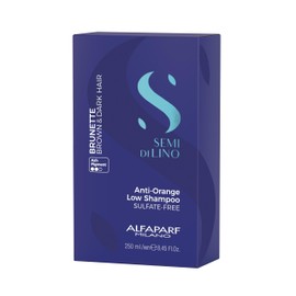 Alfaparf Milano Semi di Lino Brunette Anti-Orange Low Shampoo 250ml - mild anti-orange shampoo