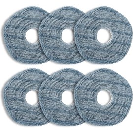 6 Pack Microfiber Vacuum Mop Cloth Pads Fit for eufy X10 Pro Omni Robot Vacuum Cleaner, Washable Mopping Pad Replacement Parts