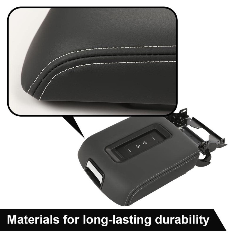 G-PLUS Center Console Armrest Lid w/Wireless Charger Compatible with Chevy