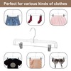 HOUSE DAY 12 Pack 14 inch Clear Plastic Skirt Hangers