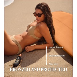 Australian Gold Spray Gel Sunscreen with Instant Bronzer SPF 30, 8 Ounce | Moist