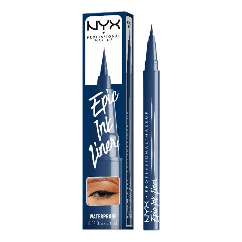 Delineador De Ojos Epic Ink Liner Matte De Nyx Midnight
