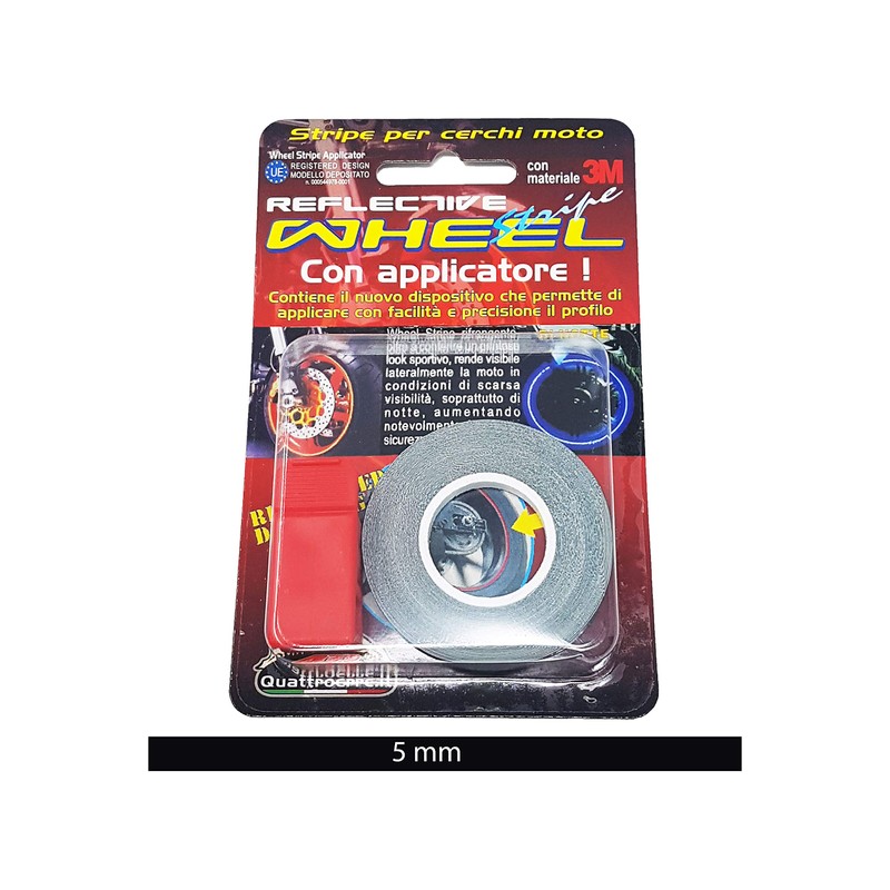 Quattroerre 10231 Decorative Strips Wheel Stripes for Motorcycle Rims Black