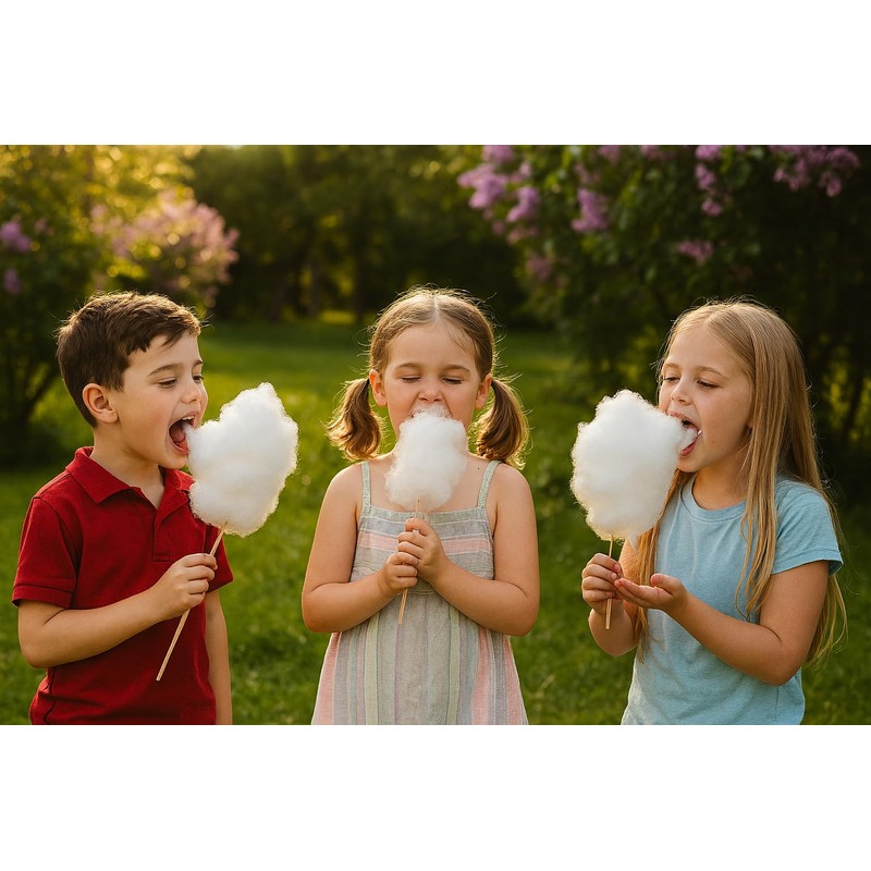texpot Pack of 100 Cotton Candy Sticks 30 cm 4
