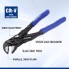 Workpro 7-Inch Pliers Wrench CR-V Construction Adjustable Parallel Smooth Jaw