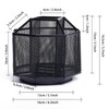 EXERZ Desk Organiser/Mesh Desk Tidy Caddy/Pencil Holder/Multifunctional 360 Rotating