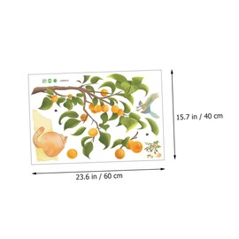 Operitacx 4 Sätze Katzen Wanda kleber Wohnkultur Ernte Wandtattoos kinderzimmer selbstklebende Wandaufkleber am Nachtunternehmen Wandtattoo für PVC Orange