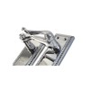 Haven Heritage Door Handle Polished Chrome Georgian Scroll Style Latch