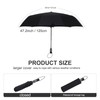 54 inch Large Compact Umbrella 3 Folding Umbrella for Rain
