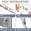 Flamorrow Pole Mounting Kits, 304 Stainless Steel 11.8" x 2"