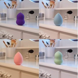 Boolavard® TM 5pcs Teardrop Flawless Makeup Blender Foundation Puff Sponges