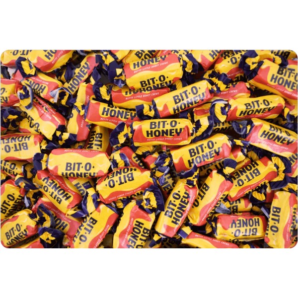 Bit-O-Honey Candy - Retro Taffy Honey & Almond Flavor -