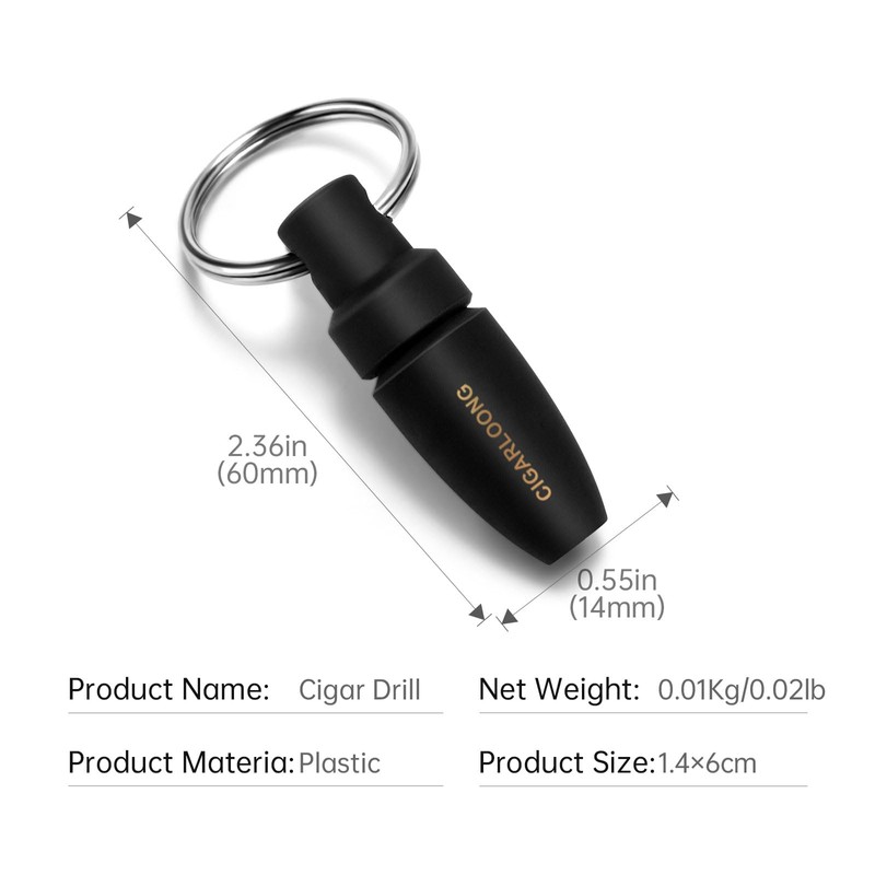 CIGARLOONG Cigar Punch, Mini Cigar Punch Cutter,Portable Cigar Hole Opener