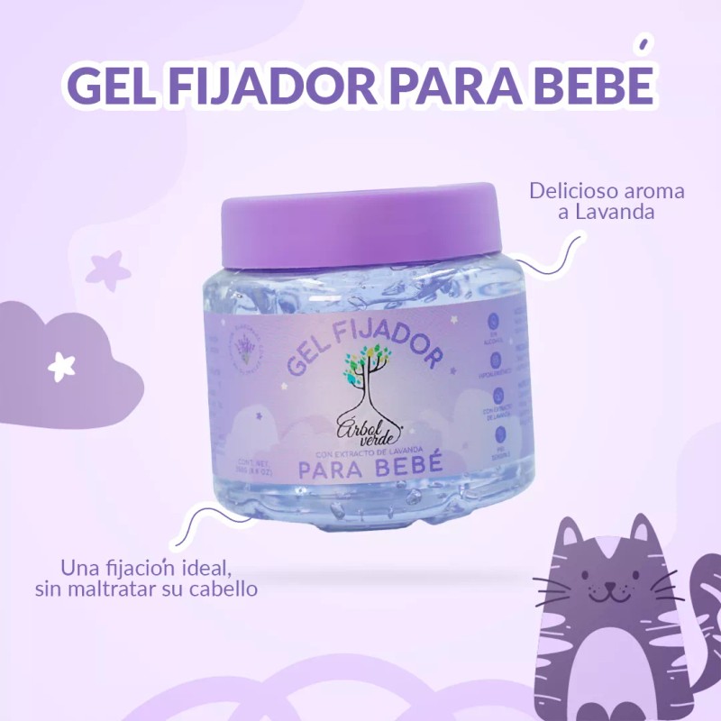 Árbol Verde Bebé gel para peinar de lavanda 250gr 12
