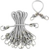 Morobor White Elastic Rope Rubber Strap, 10pcs Mini Bungee Cords