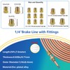 smseace 55Pack 3/16 Inch+1/4 Inch Brake line kit Include 25