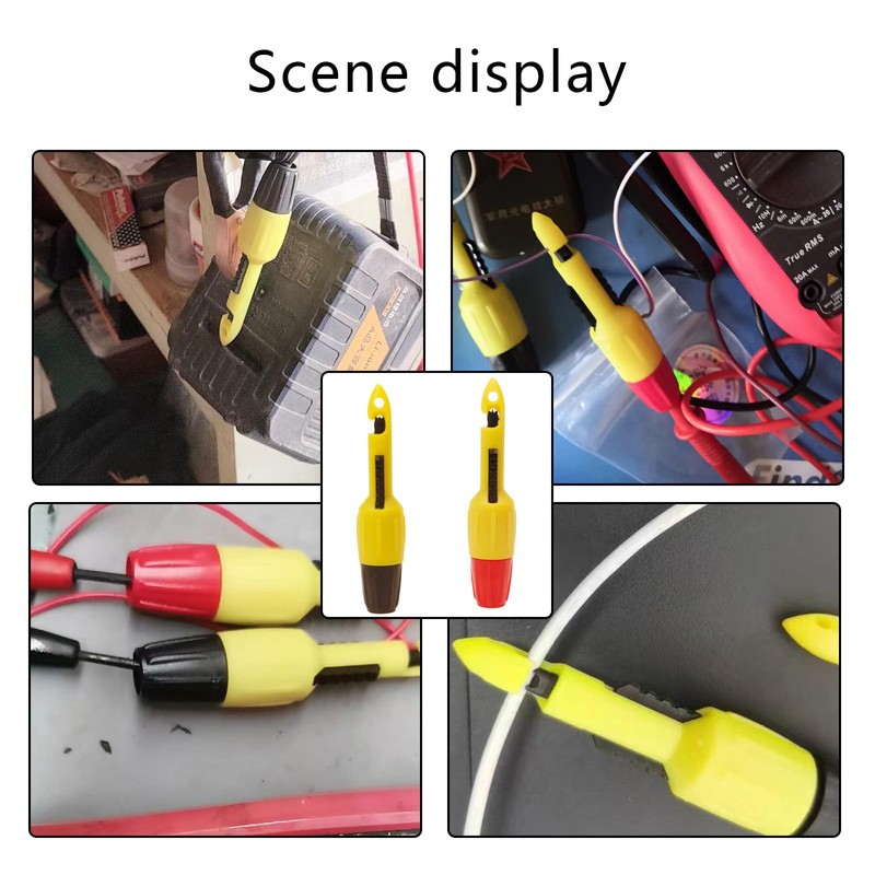Abvsdu 2 Pcs Wire Piercing Probe Insulation Piercing Clip Set
