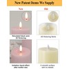 Pink Flameless Candles with Remote and Timer, Real Wax LED