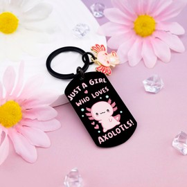 OWIGIU Cute Axolotl Easter Basket Gifts for Girls Women Kawaii Axolotl Keychain Stuff Charms Cute Axolotls Birthday Decorations Gifts for Teen Girls Axolotls Accessories Christmas Gift Ideas