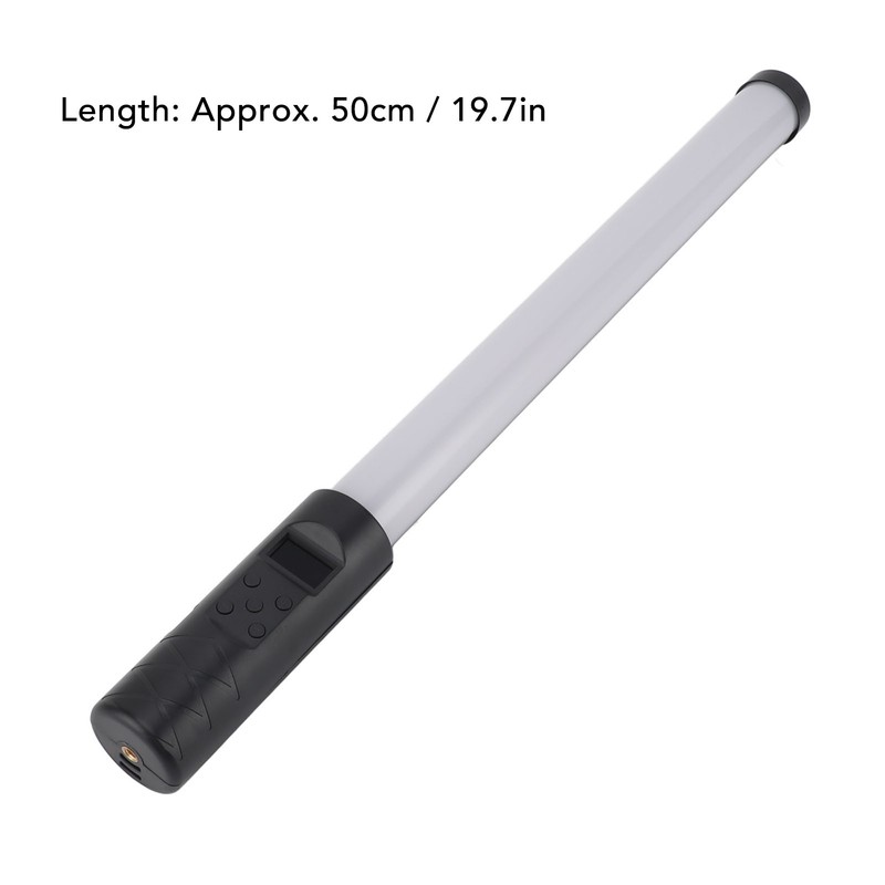 RGB LED Light Wand 3000K to 6000K 2600mAh Rechargeable Dimmable